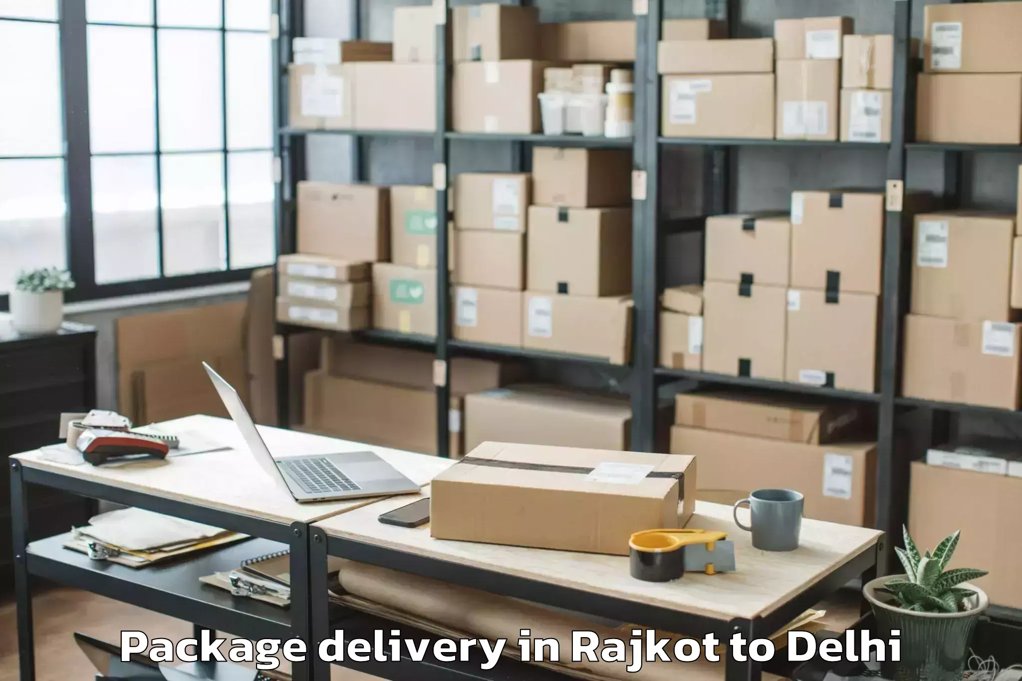 Comprehensive Rajkot to Jmd Kohinoor Mall Package Delivery